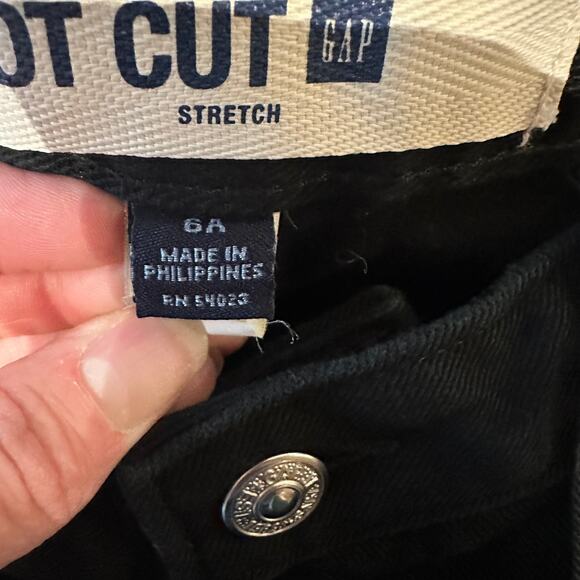 Old Navy Size 6 Avg Black Jeans Bootcut Stretch Denim Everyday Casual Timeless - Picture 3 of 6